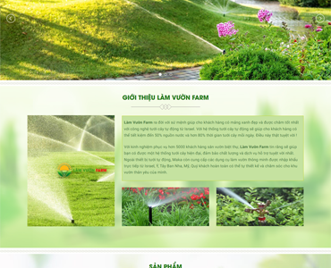 Mẫu 209 – Mẫu web cây trồng, hoa quả, thực phẩm, nông nghiệp
