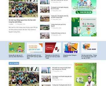 Mẫu 305 – Mẫu web tin tức, blog, báo chí, tạp chí