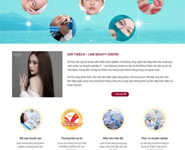 Mẫu 303 – Mẫu web thẩm mỹ viện, spa, nha khoa, làm nail