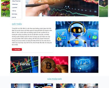 Mẫu 336 – Mẫu web trade forex, sàn giao dịch, khóa học, giới thiệu công ty, dịch vụ